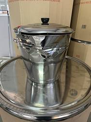 УЦЕНКА Ведро из нержавейки с крышкой 12л (Китай)