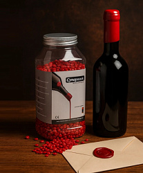 Сургуч для бутылок «Супервоск» (бутылочный воск), красный, 500 гр.